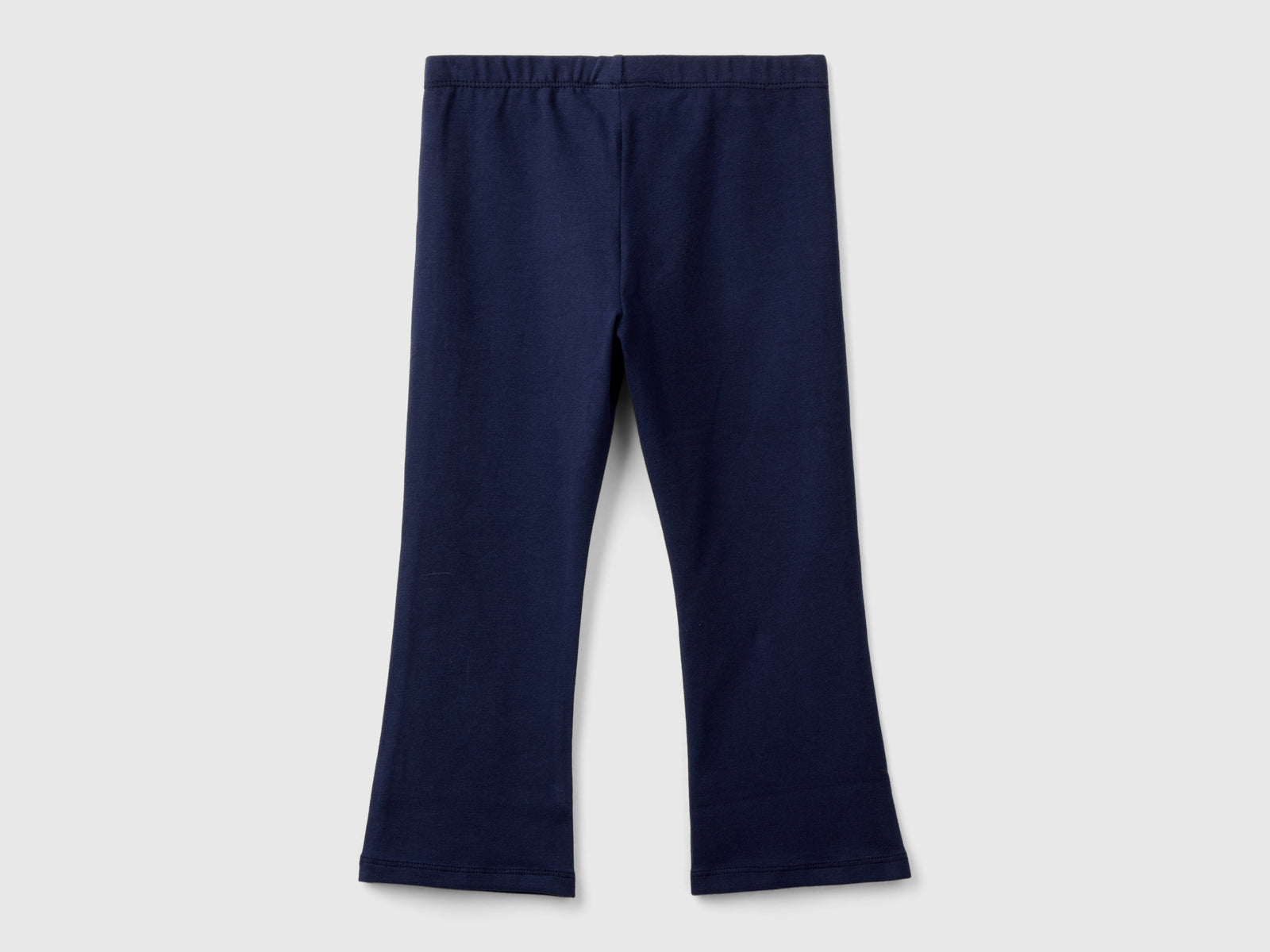 Stretch Cotton Flared Leggings da bimba blu scuro 2 | Benetton Outlet