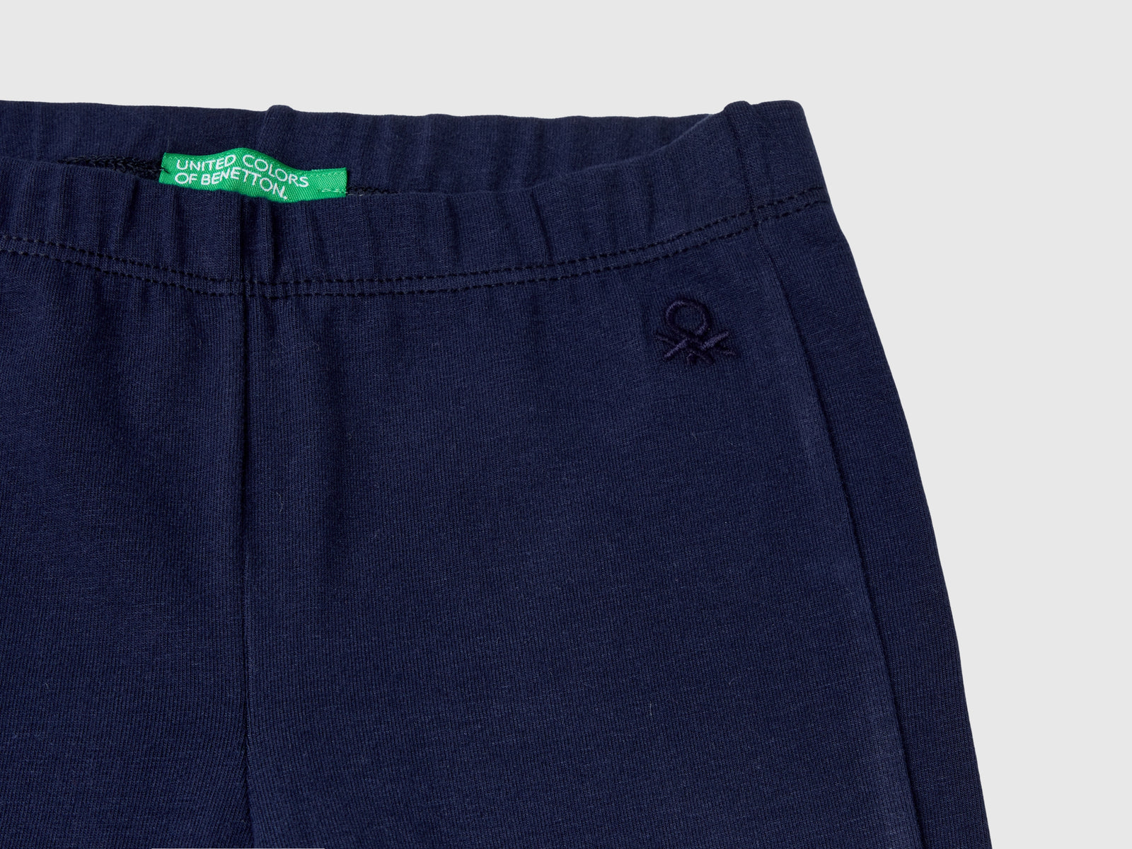 Stretch Cotton Flared Leggings da bimba blu scuro 3 | Benetton Outlet