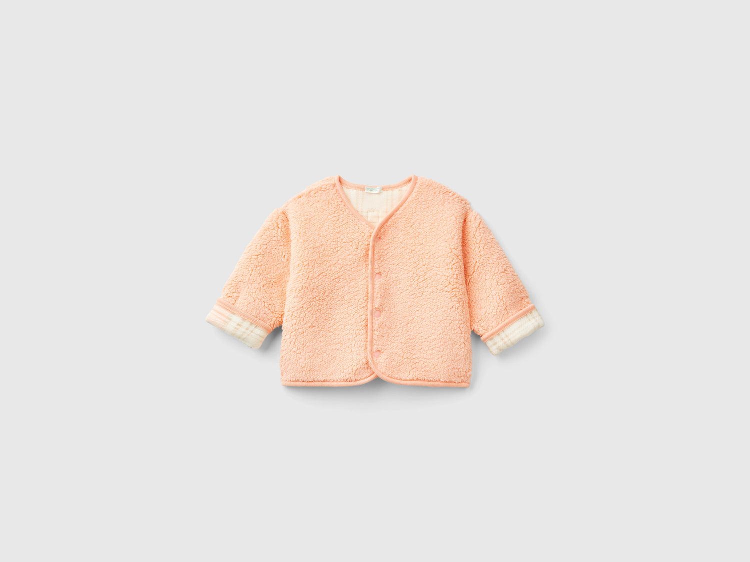 Reversible jacket da neonato pesca | Benetton Outlet