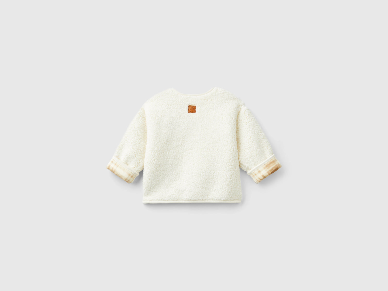 Reversible jacket da neonato bianco panna 2 | Benetton Outlet