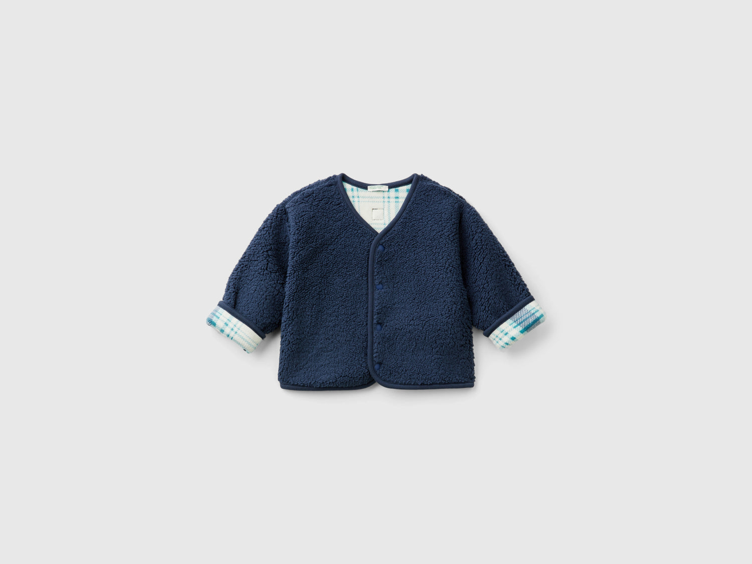 Reversible jacket da neonato blu scuro | Benetton Outlet