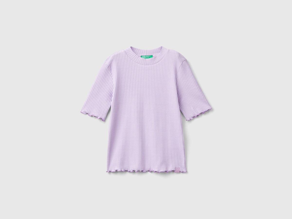 T-shirt lupetto a manica corta