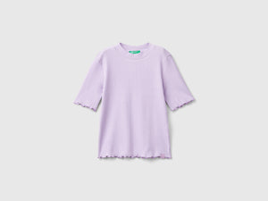 T-shirt lupetto a manica corta