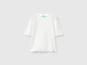 T-shirt lupetto a manica corta