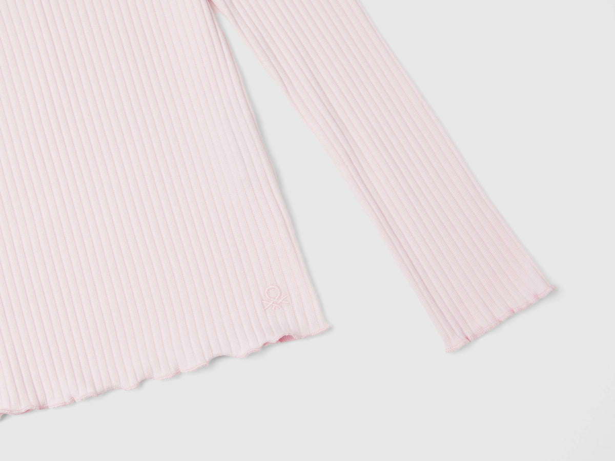 Maglietta slim fit in cotone stretch