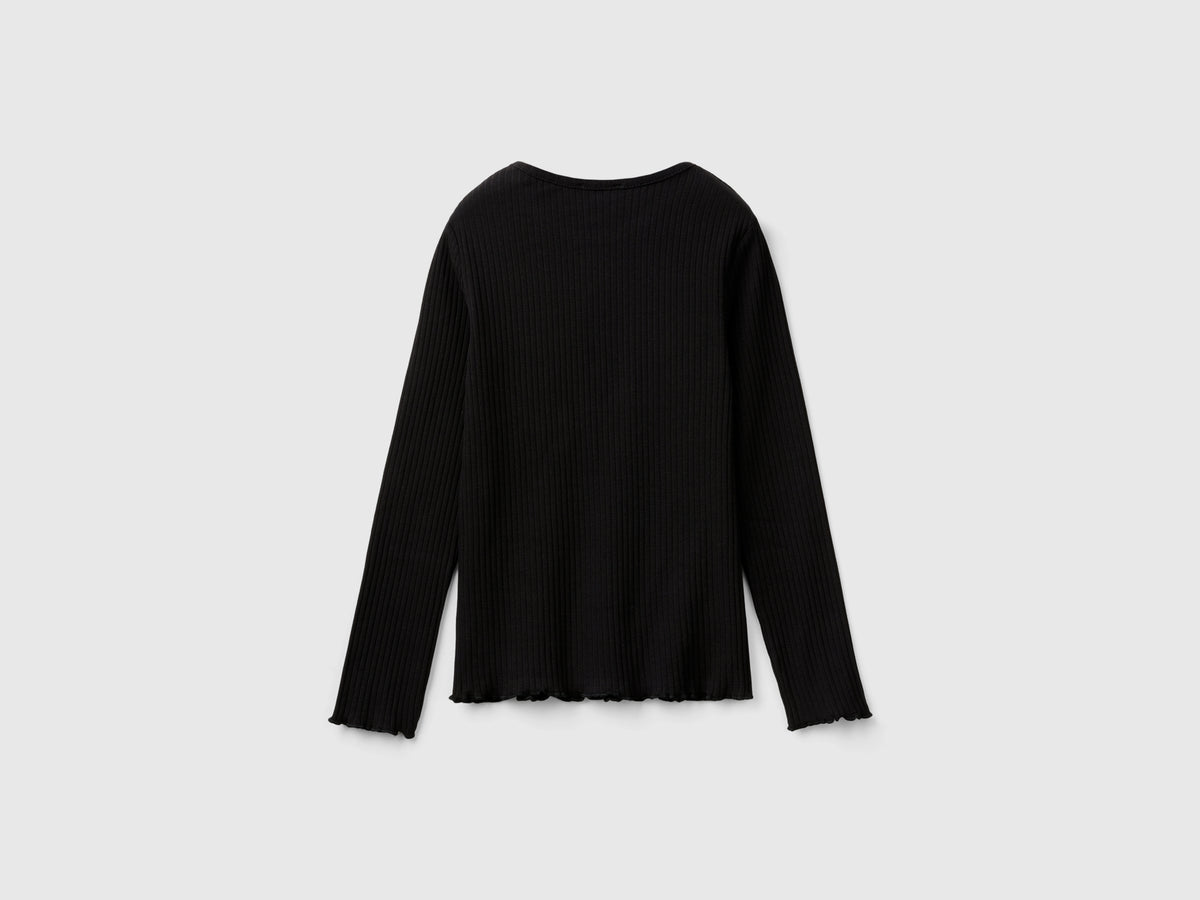 Maglietta slim fit in cotone stretch