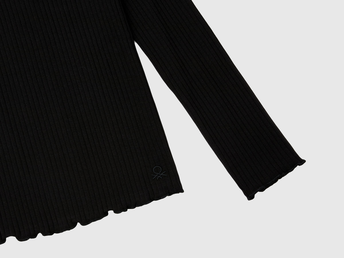 Maglietta slim fit in cotone stretch
