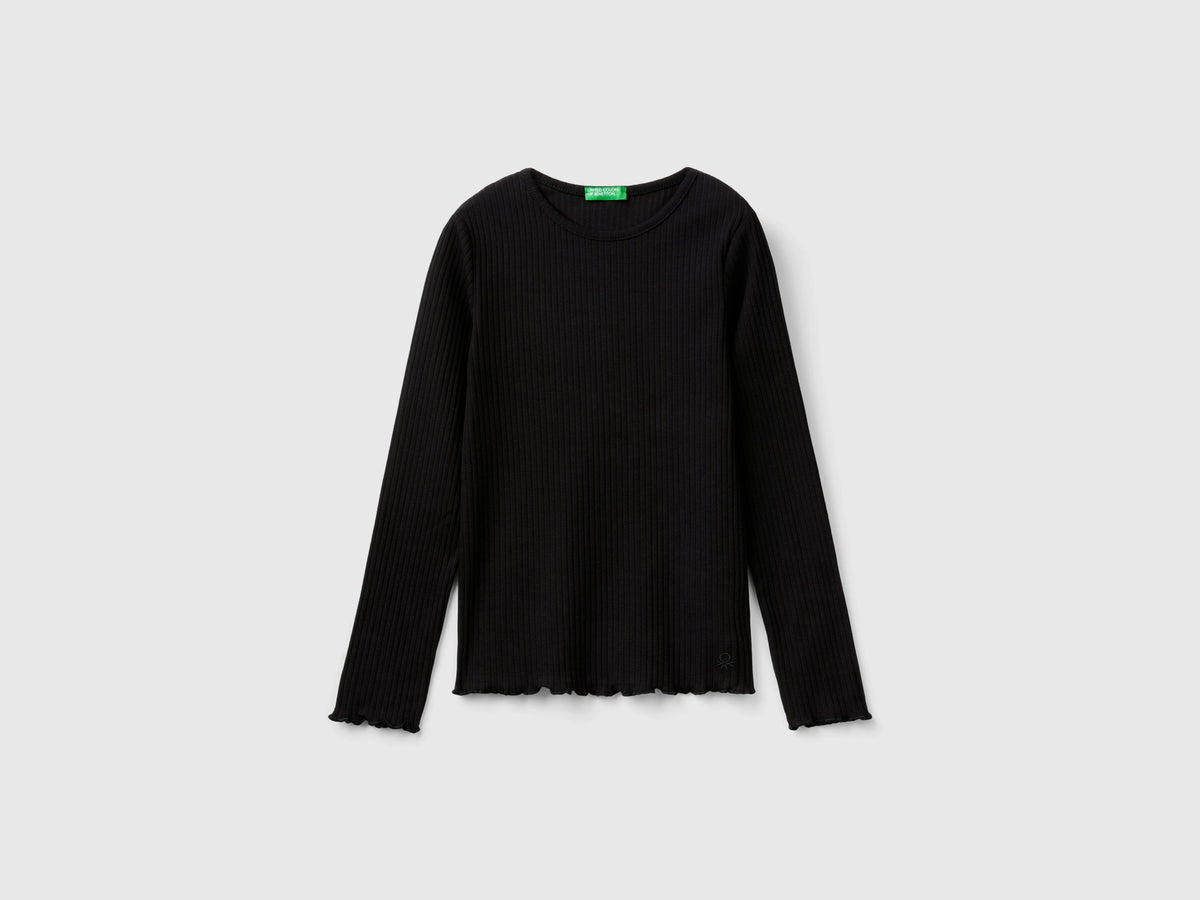 Maglietta slim fit in cotone stretch