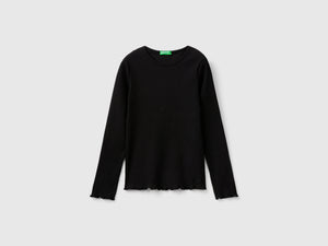 Maglietta slim fit in cotone stretch