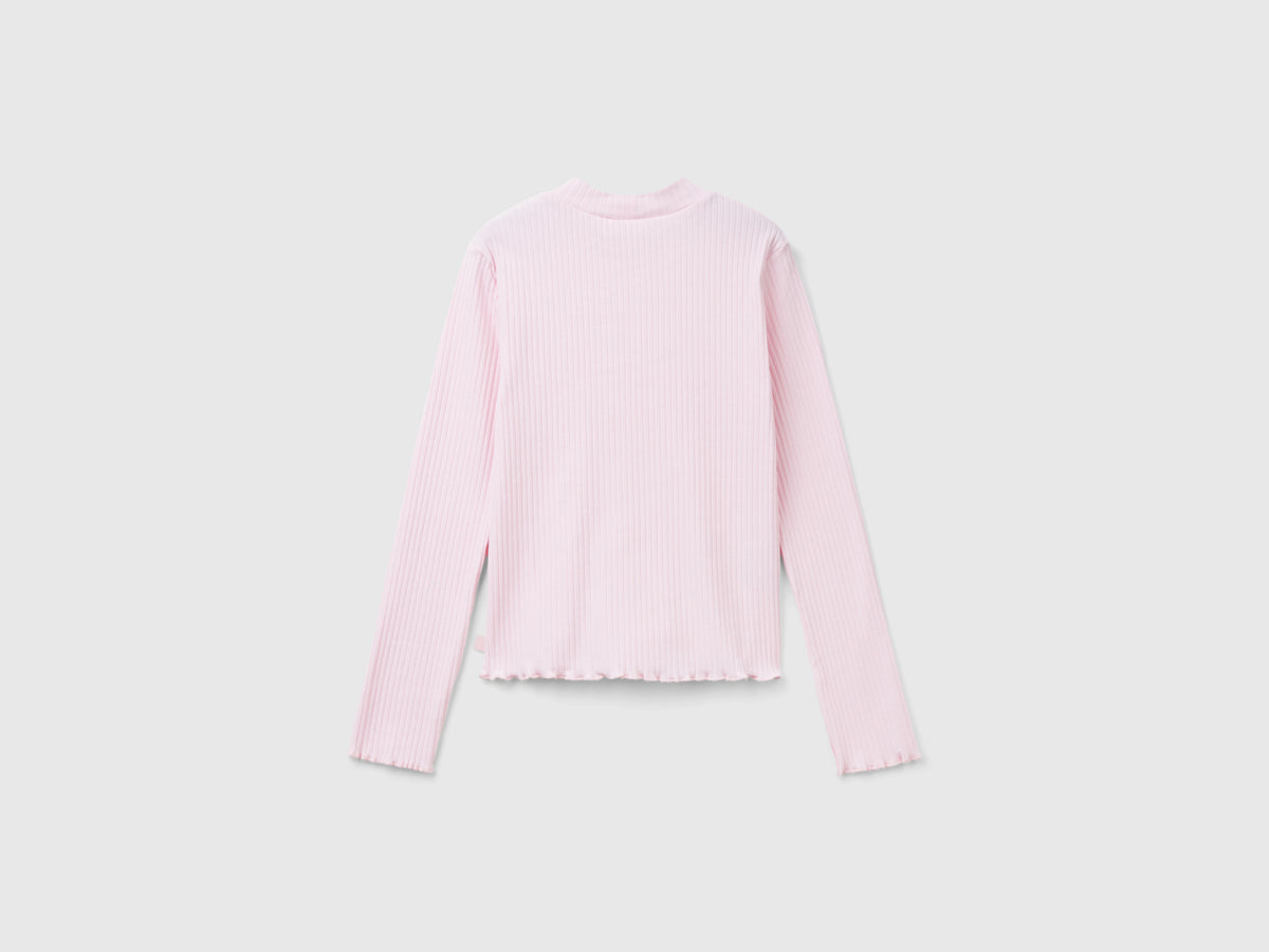 Maglietta slim fit in cotone stretch