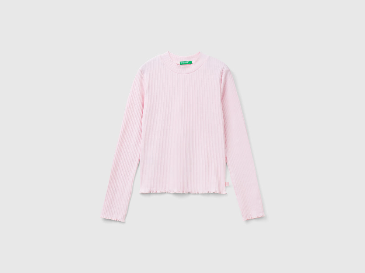 Maglietta slim fit in cotone stretch