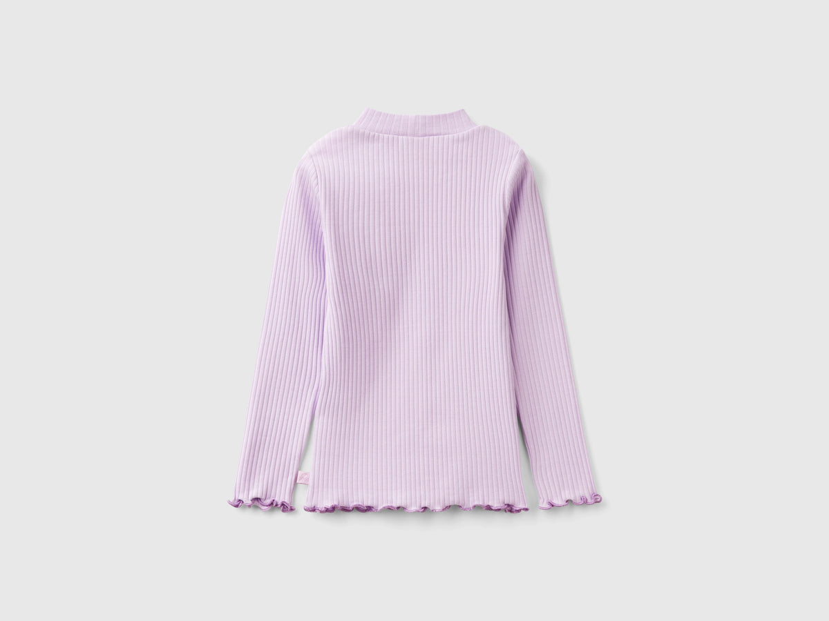 Maglietta slim fit in cotone stretch