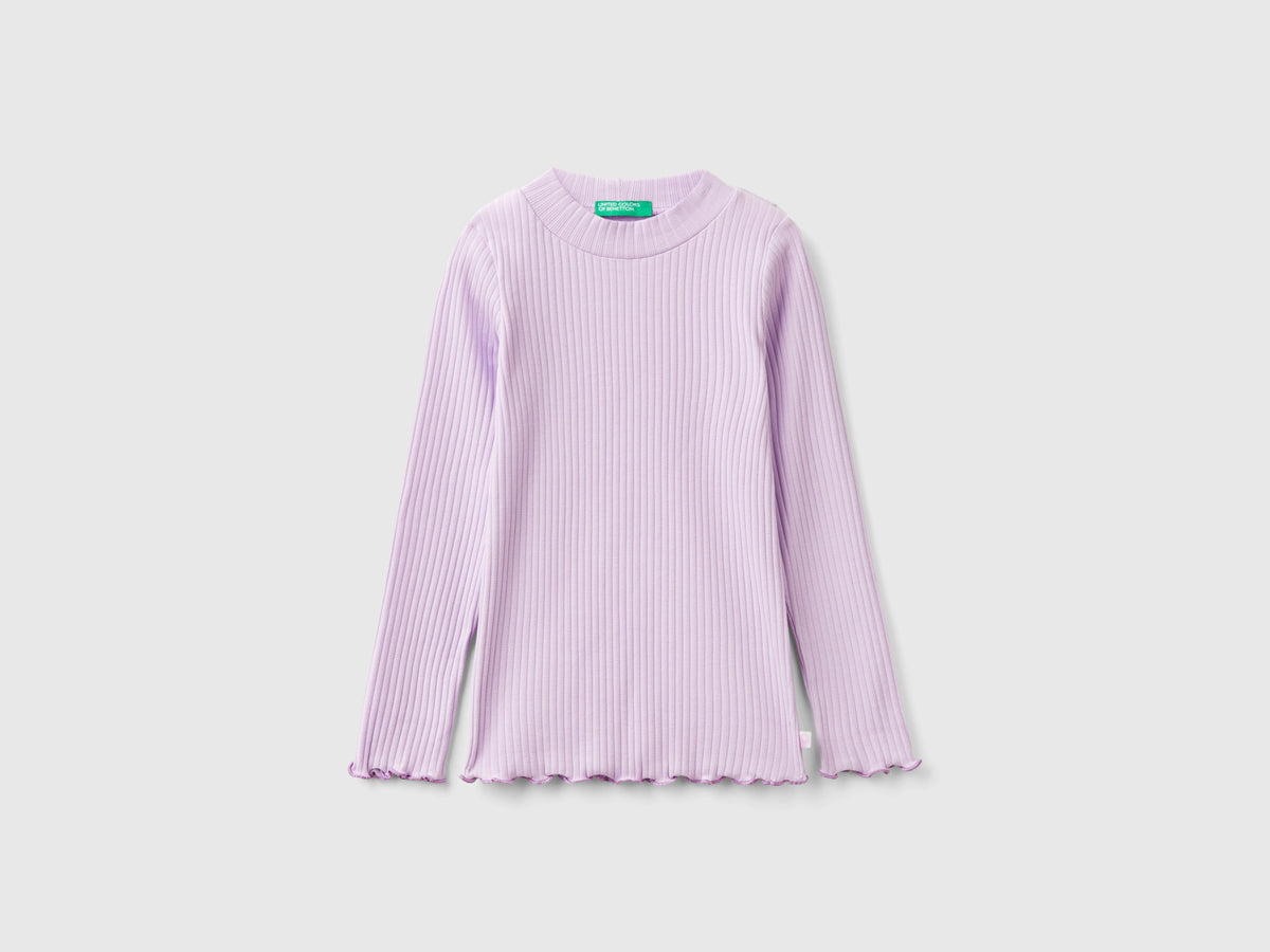 Maglietta slim fit in cotone stretch