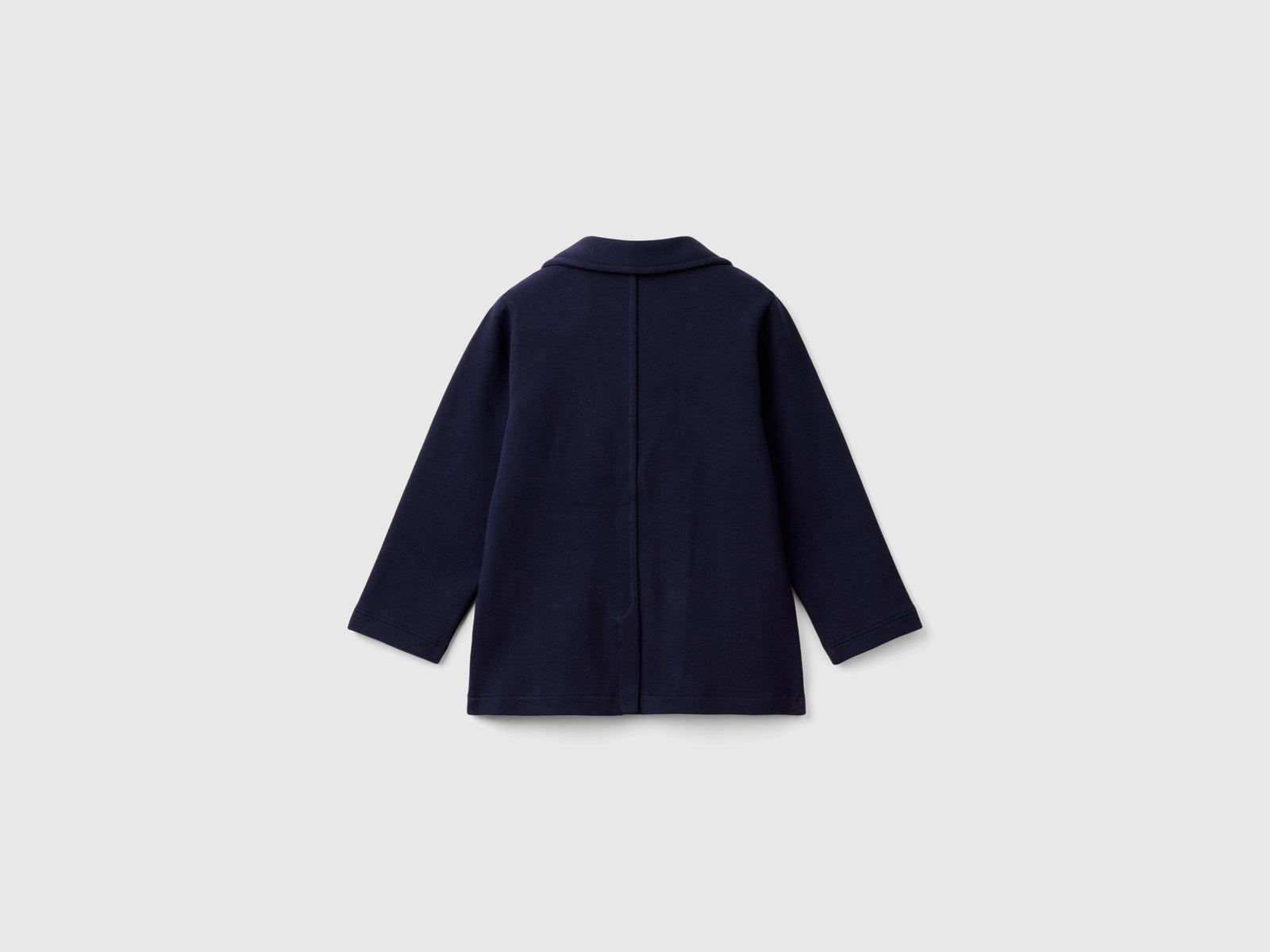 Blazer in felpa con tasche da bimbo blu scuro 2 | Benetton Outlet