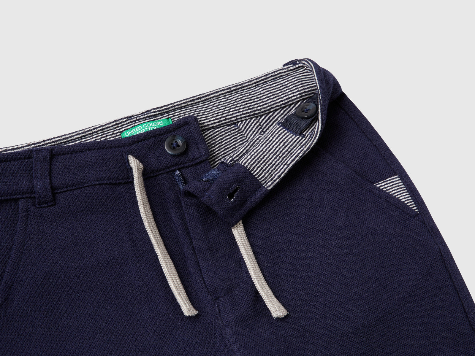 Pantaloni regular fit da bimbo blu scuro 3 | Benetton Outlet