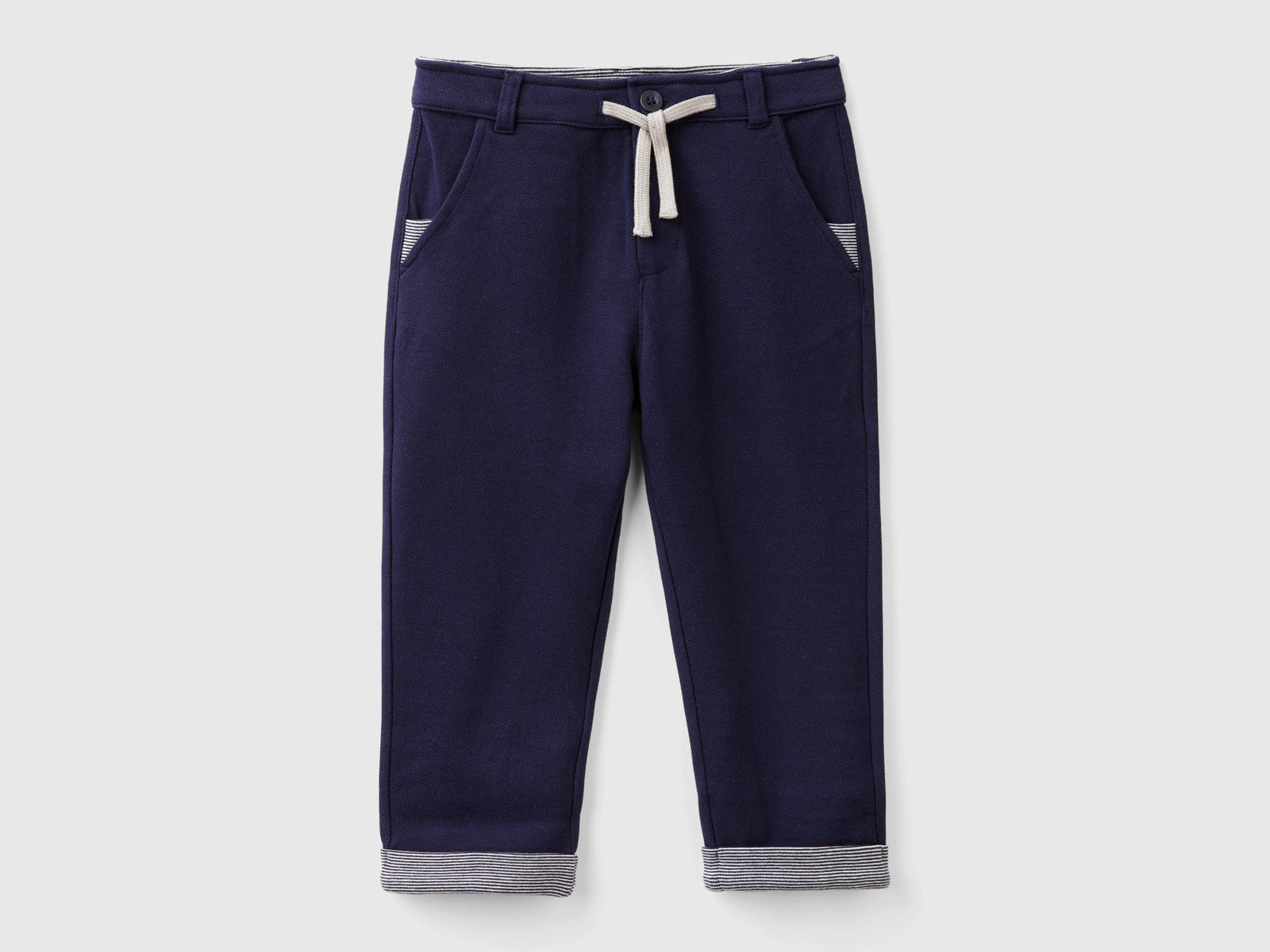 Pantaloni regular fit da bimbo blu scuro | Benetton Outlet