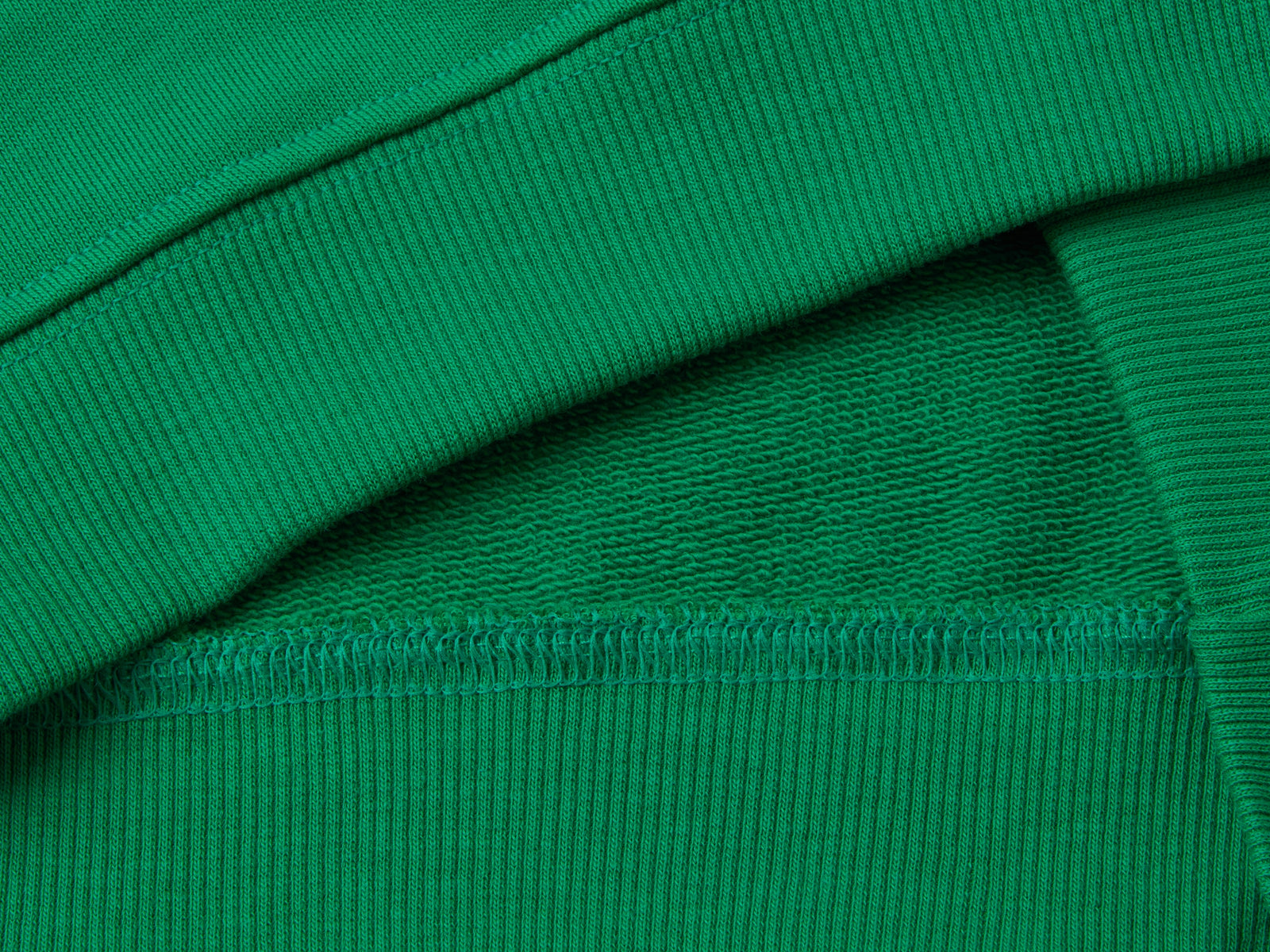 Felpa girocollo con stampa da bambino verde 3 | Benetton Outlet