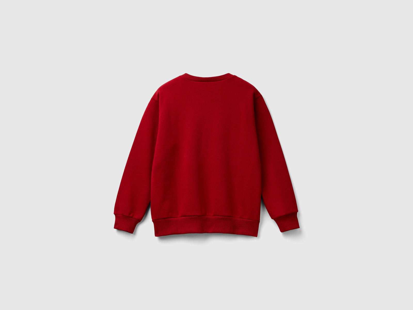 Felpa girocollo con stampa da bambino rosso 2 | Benetton Outlet