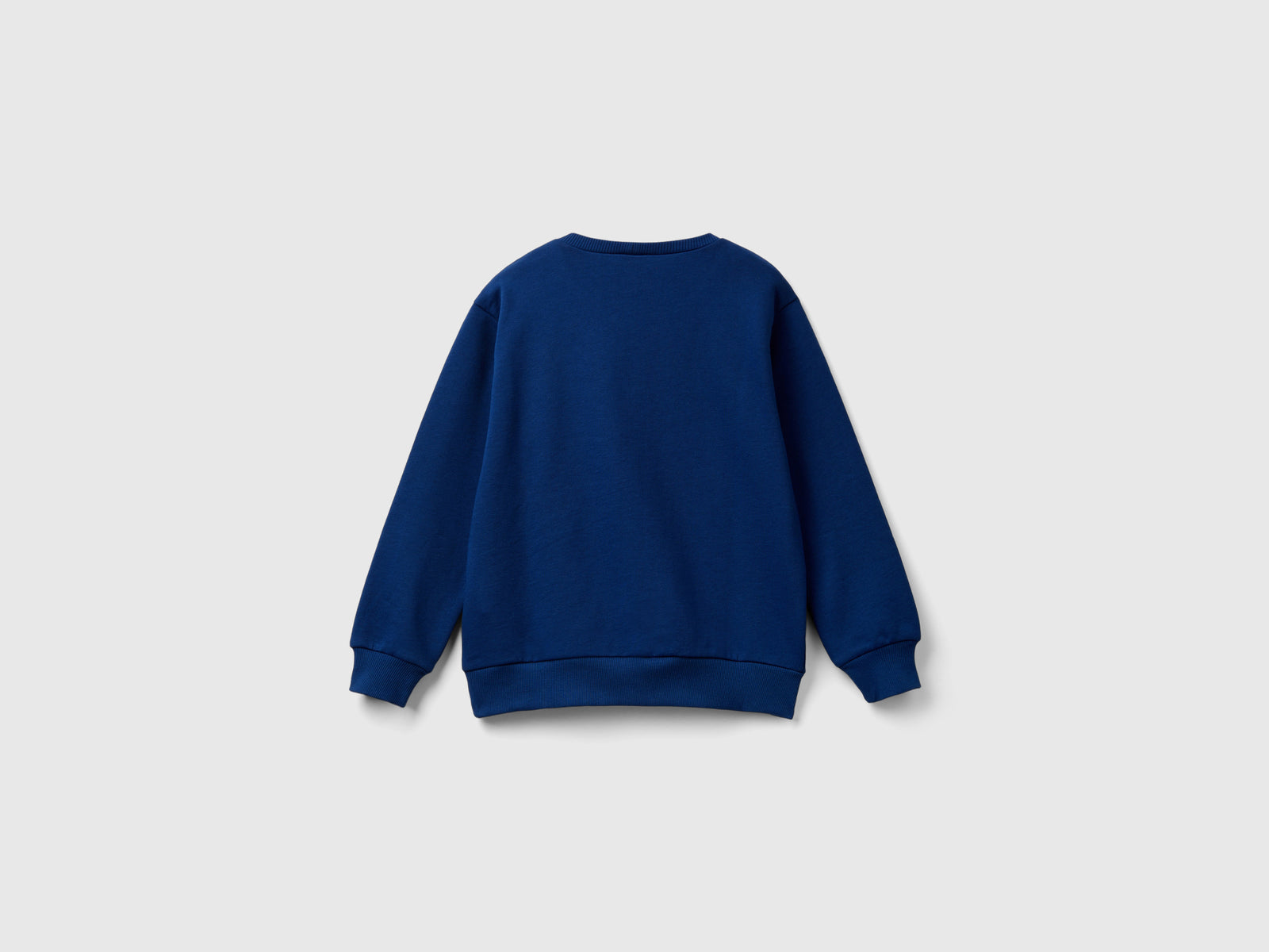 Sudadera de cuello redondo con estampado da bambino blu 2 | Benetton Outlet