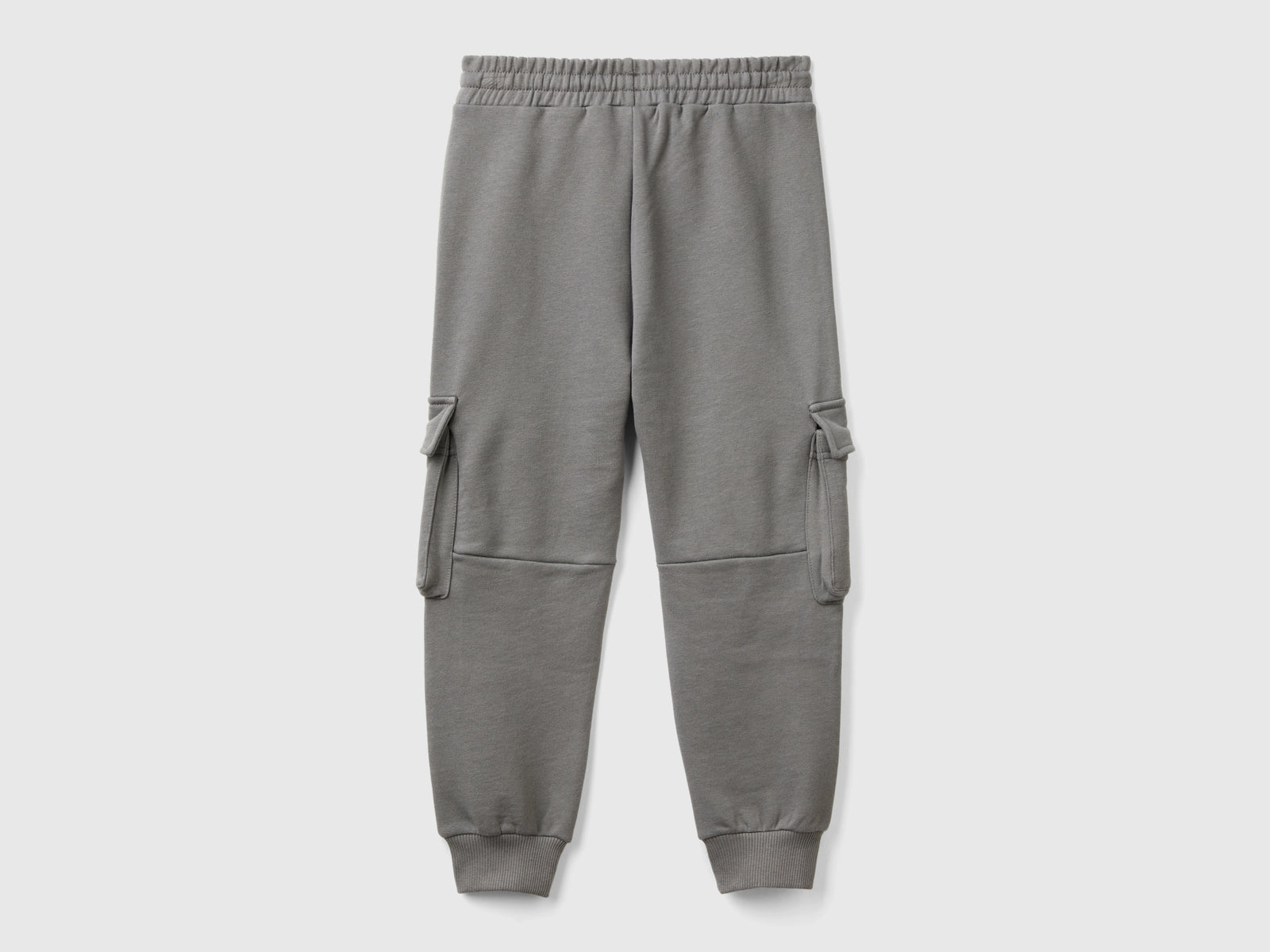Pantaloni cargo in felpa da bambino grigio scuro 2 | Benetton Outlet