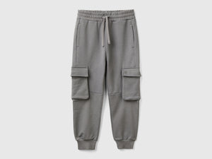 Pantaloni cargo in felpa