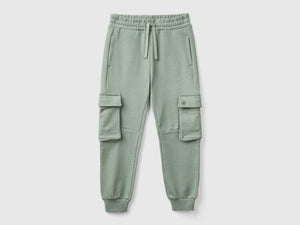 Pantaloni cargo in felpa