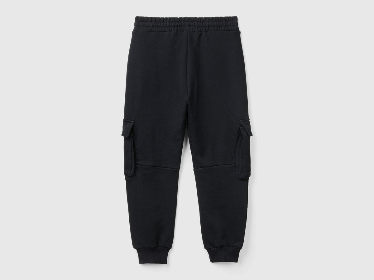 Pantaloni cargo in felpa
