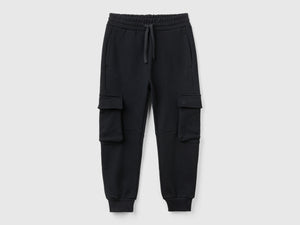 Pantaloni cargo in felpa
