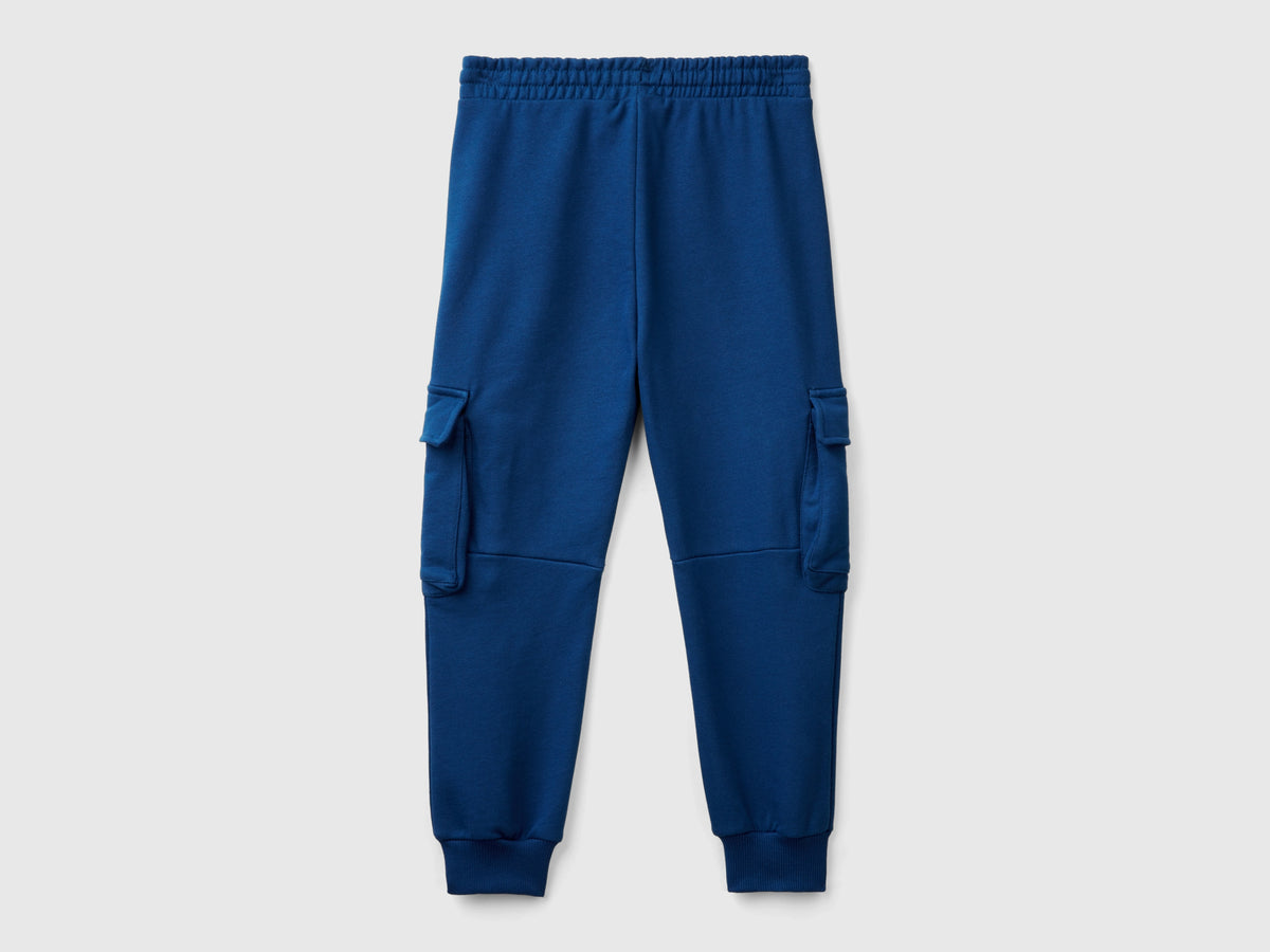 Pantaloni cargo in felpa