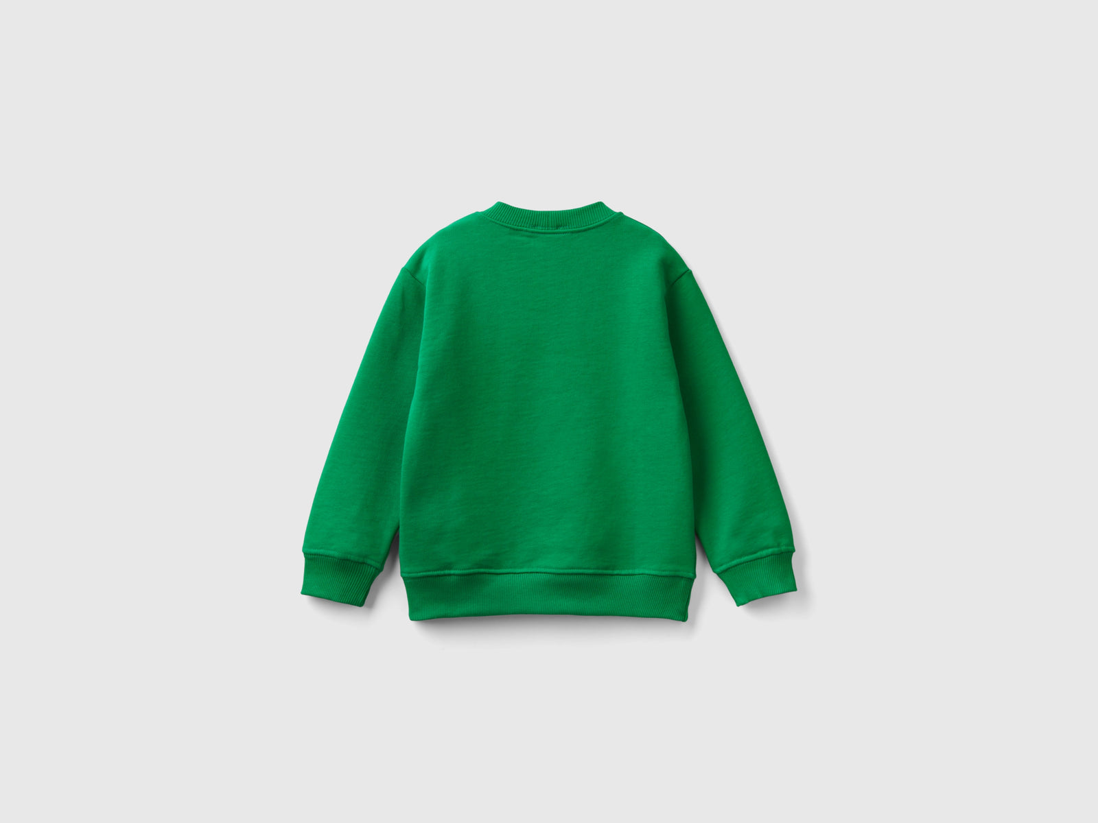 Felpa girocollo con stampa da bimbo verde 2 | Benetton Outlet