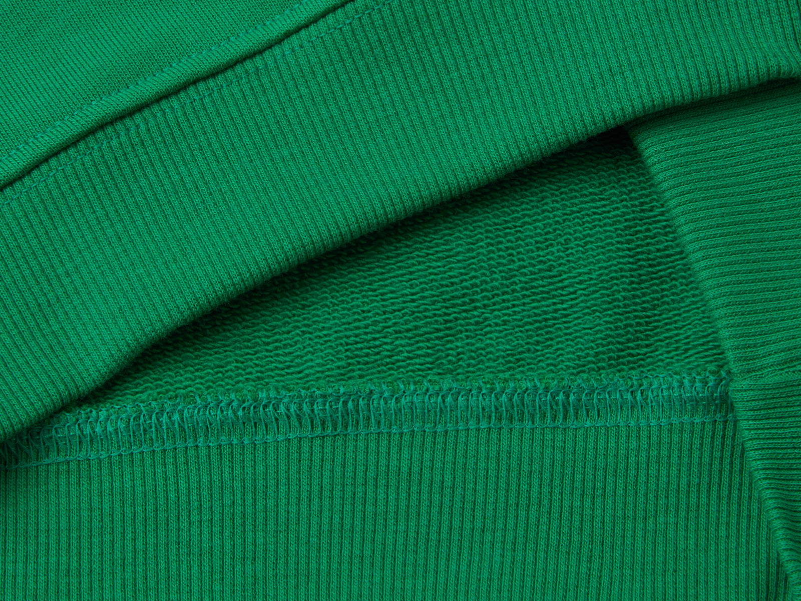 Felpa girocollo con stampa da bimbo verde 3 | Benetton Outlet