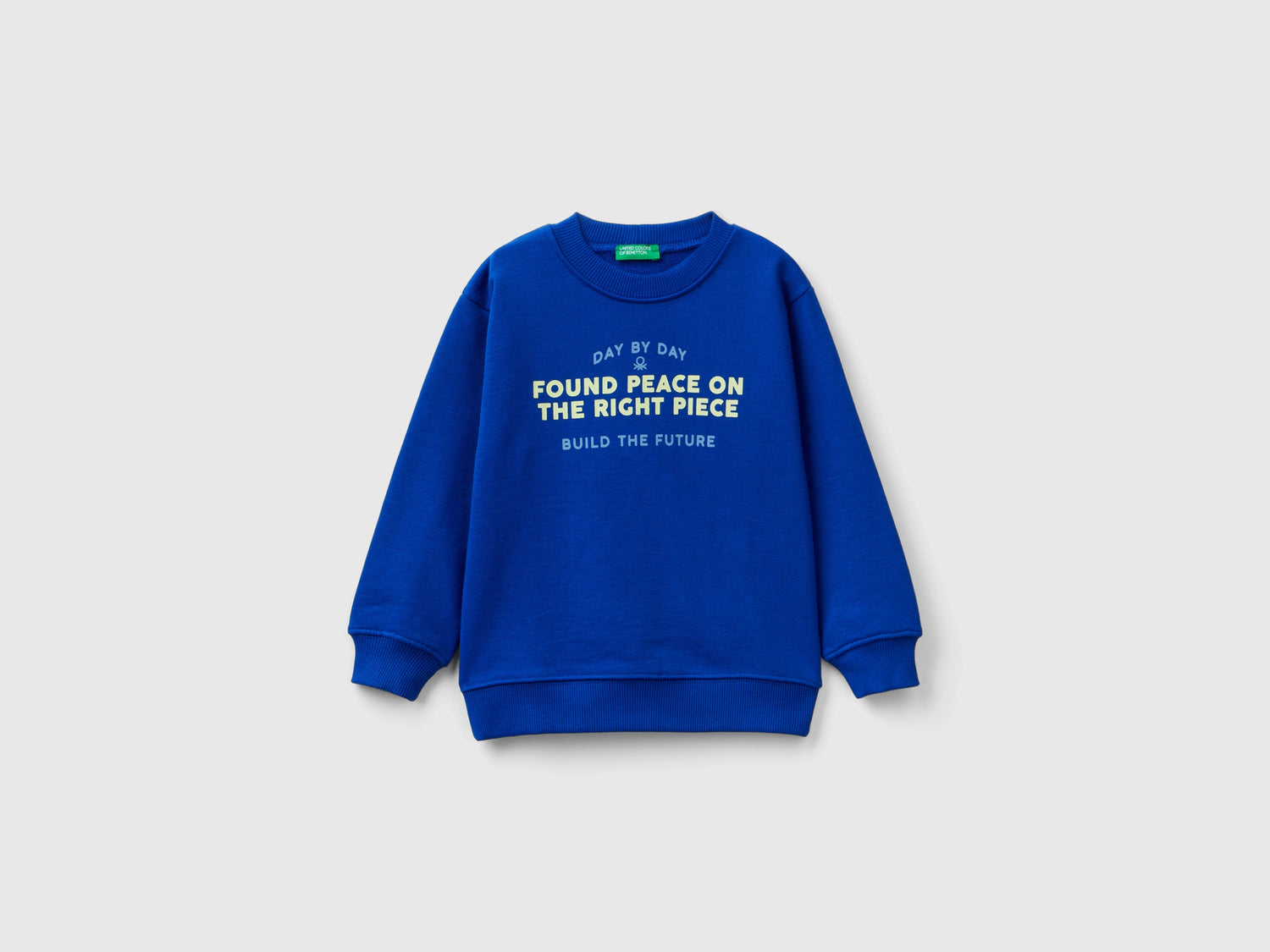 Felpa girocollo con stampa da bimbo bluette | Benetton Outlet