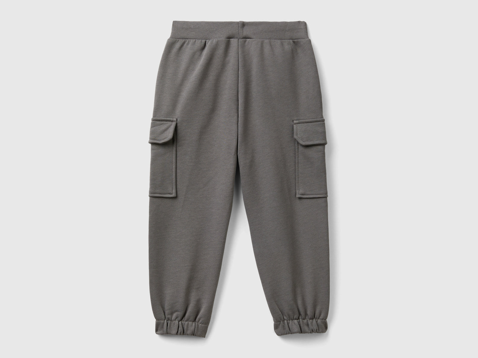 Pantaloni cargo in felpa da bimbo grigio scuro 2 | Benetton Outlet