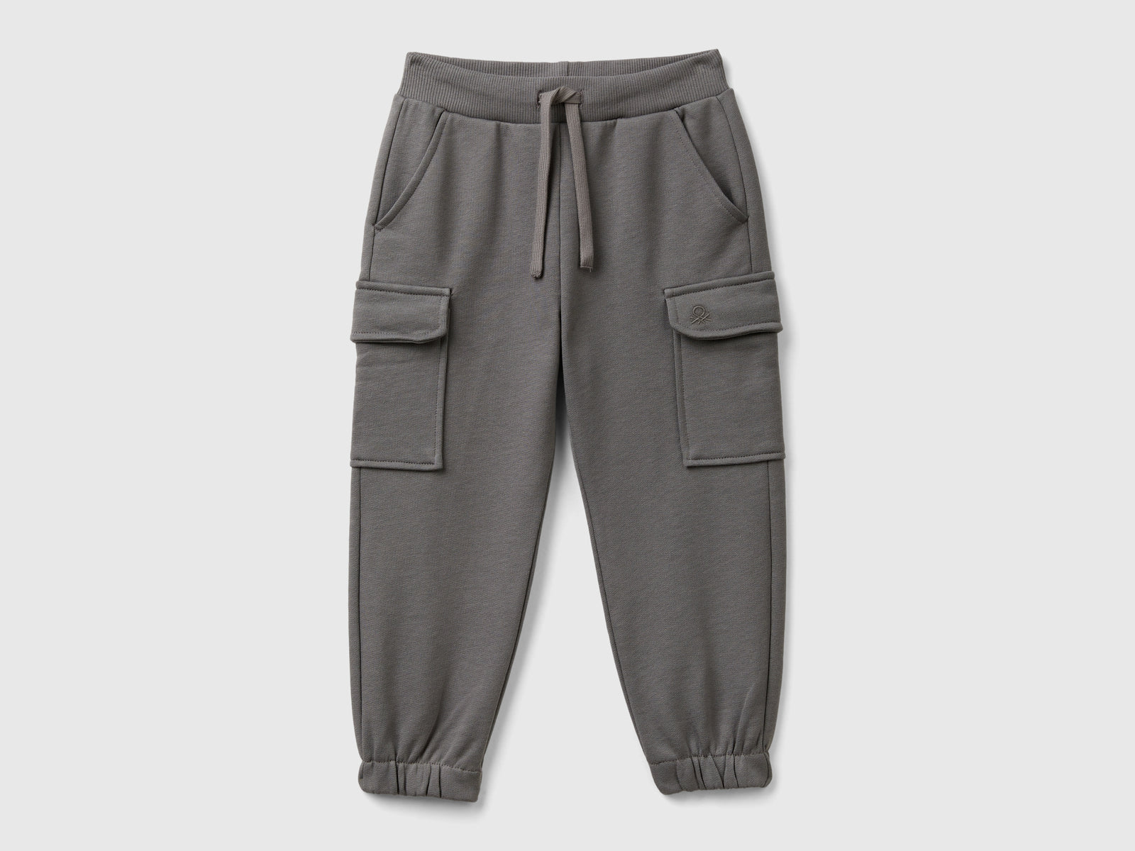 Pantaloni cargo in felpa da bimbo grigio scuro | Benetton Outlet