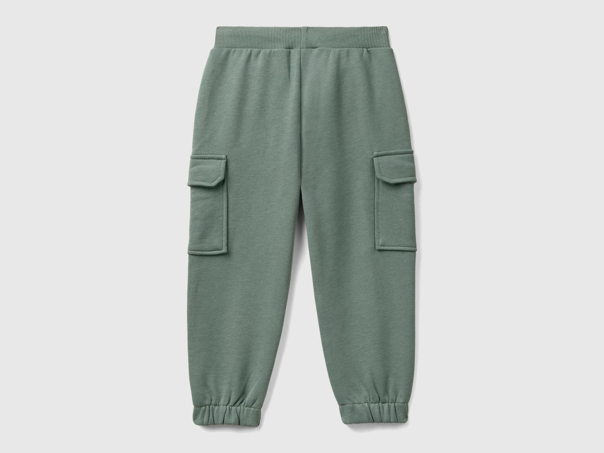 Pantaloni cargo in felpa