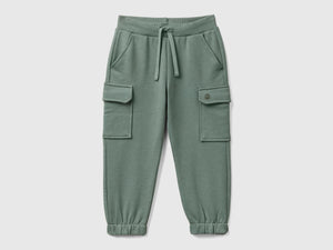 Pantaloni cargo in felpa