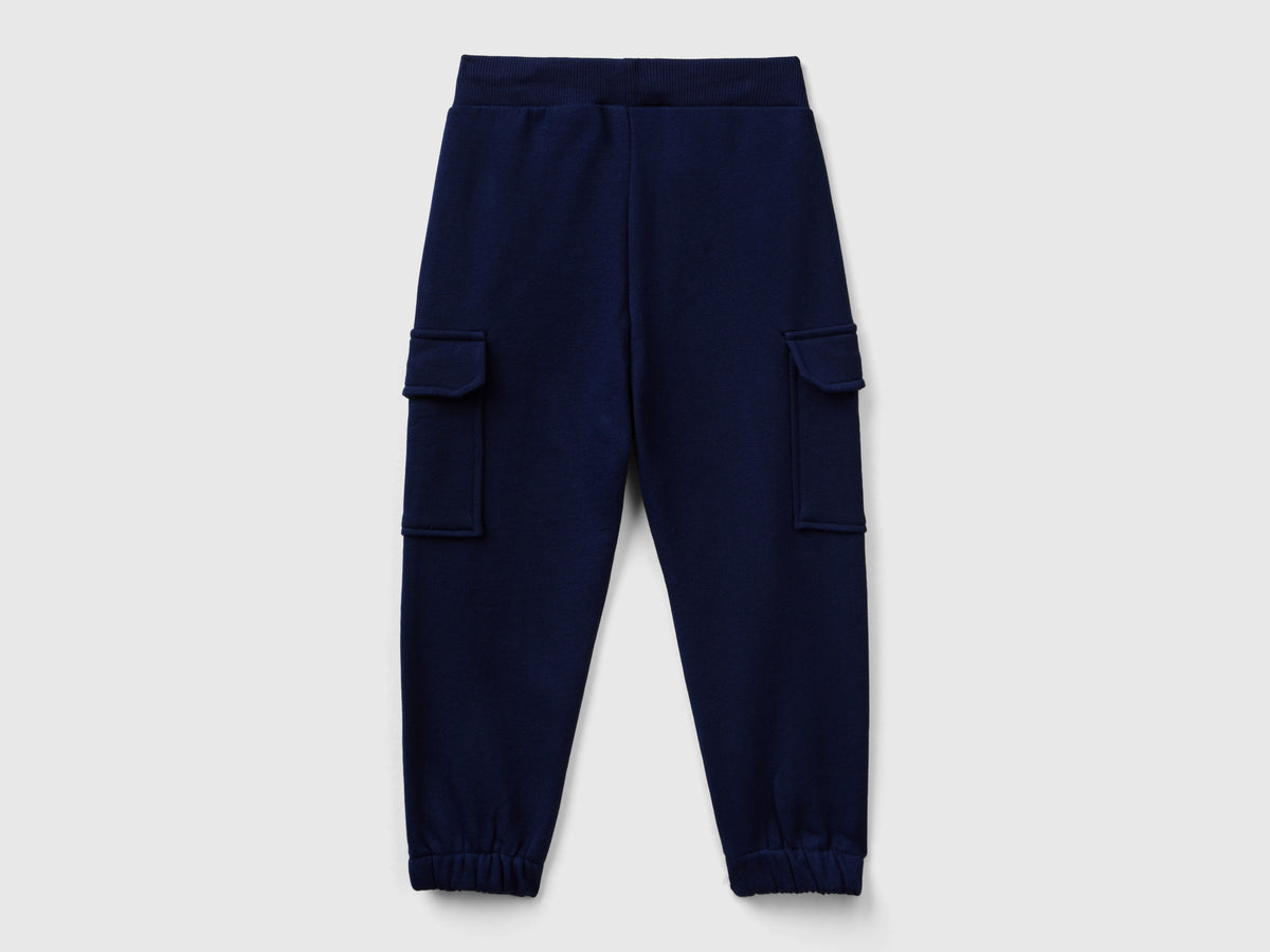 Pantaloni cargo in felpa