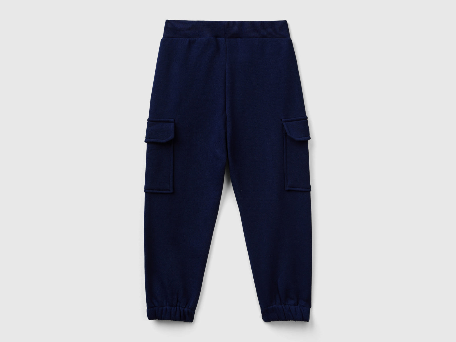 Pantaloni cargo in felpa da bimbo blu scuro 2 | Benetton Outlet