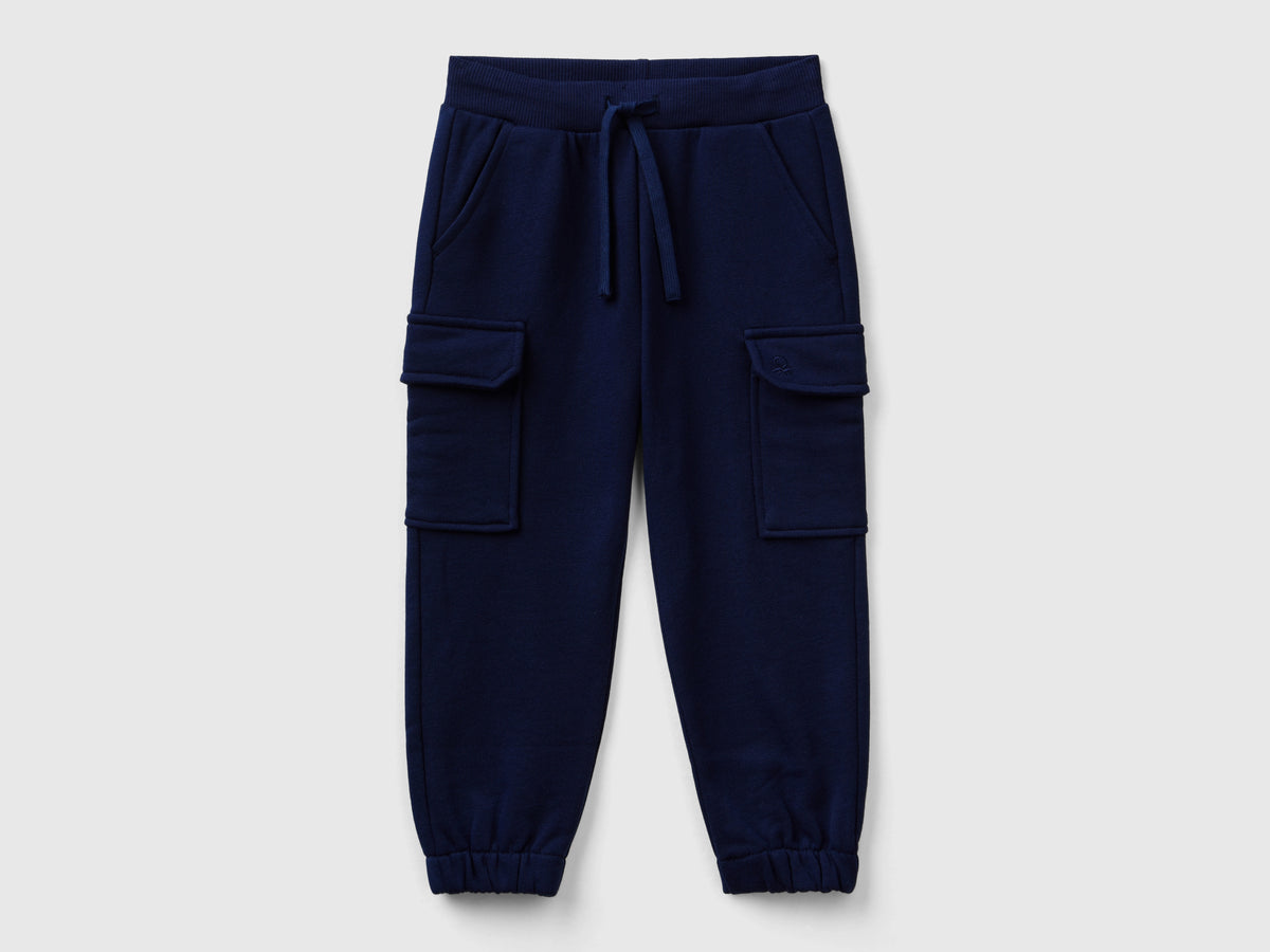 Pantaloni cargo in felpa