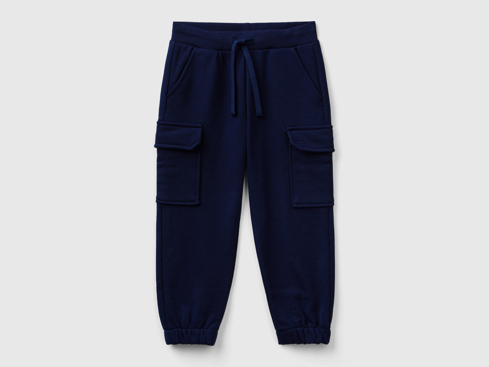 Pantaloni cargo in felpa da bimbo blu scuro | Benetton Outlet