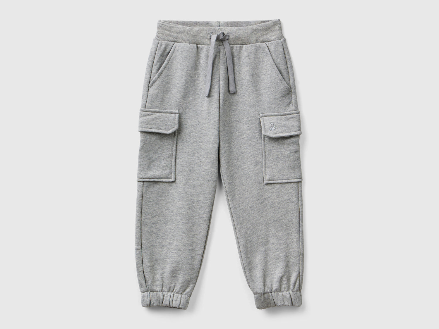 Pantaloni cargo in felpa da bimbo grigio chiaro | Benetton Outlet