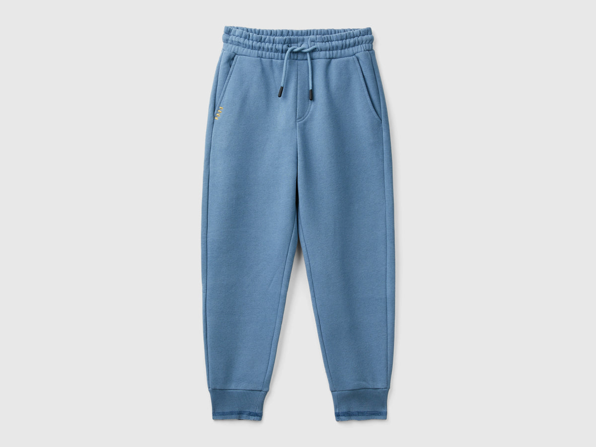 Pantaloni in calda felpa con stampa