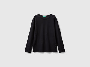 T-shirt a manica lunga in cotone bio