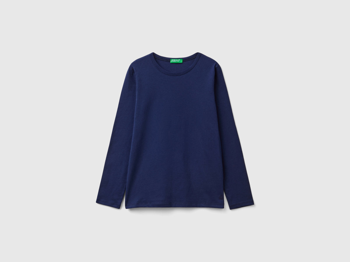 T-shirt a manica lunga in cotone bio