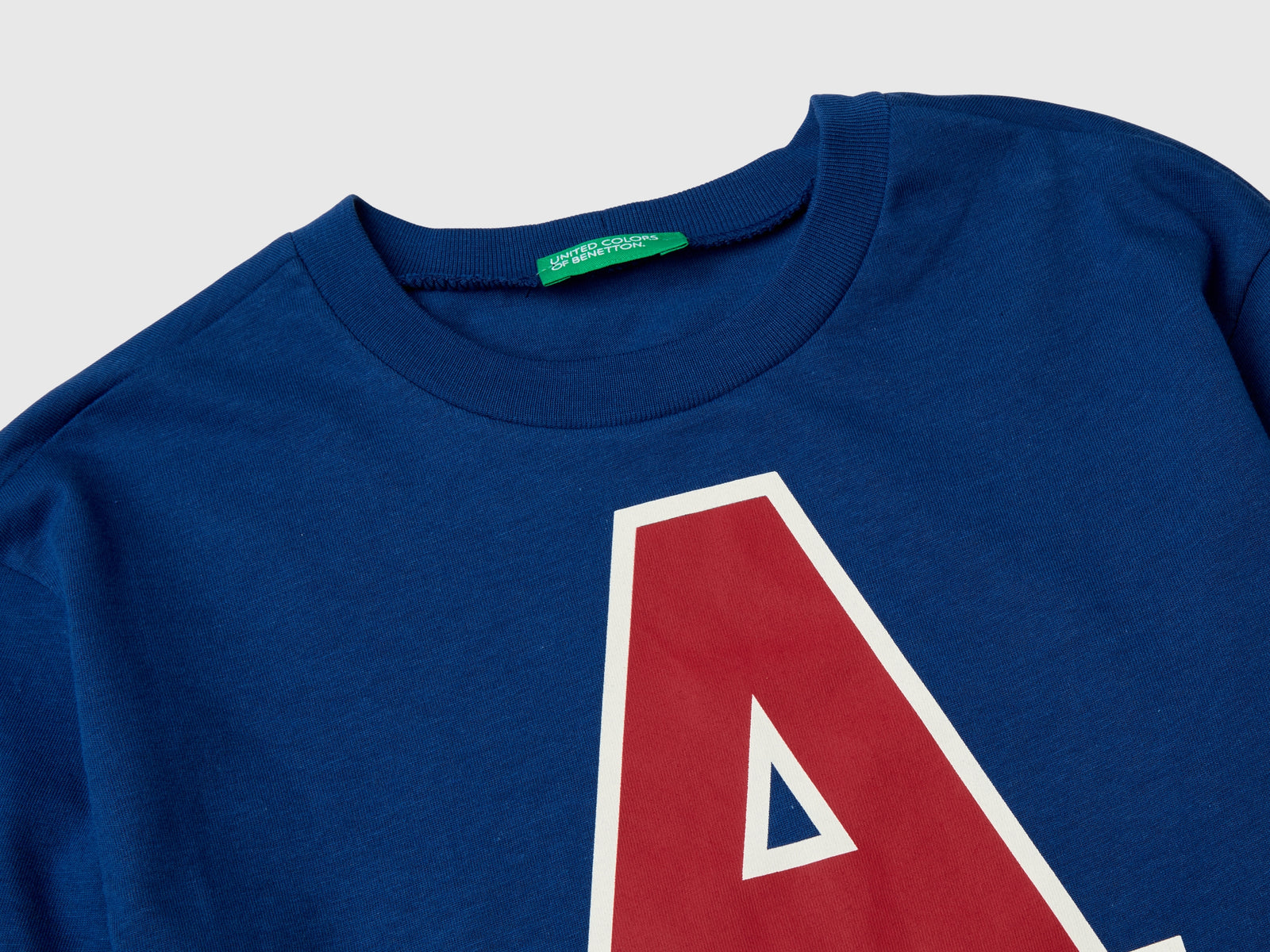 Organic cotton double-sleeved T-shirt da bambino blu 3 | Benetton Outlet
