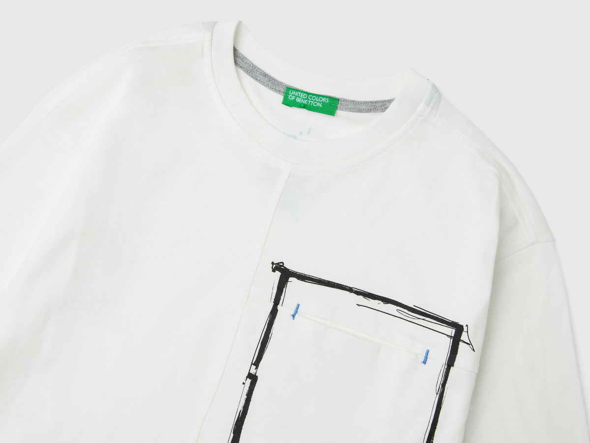 Organic cotton T-shirt with pocket