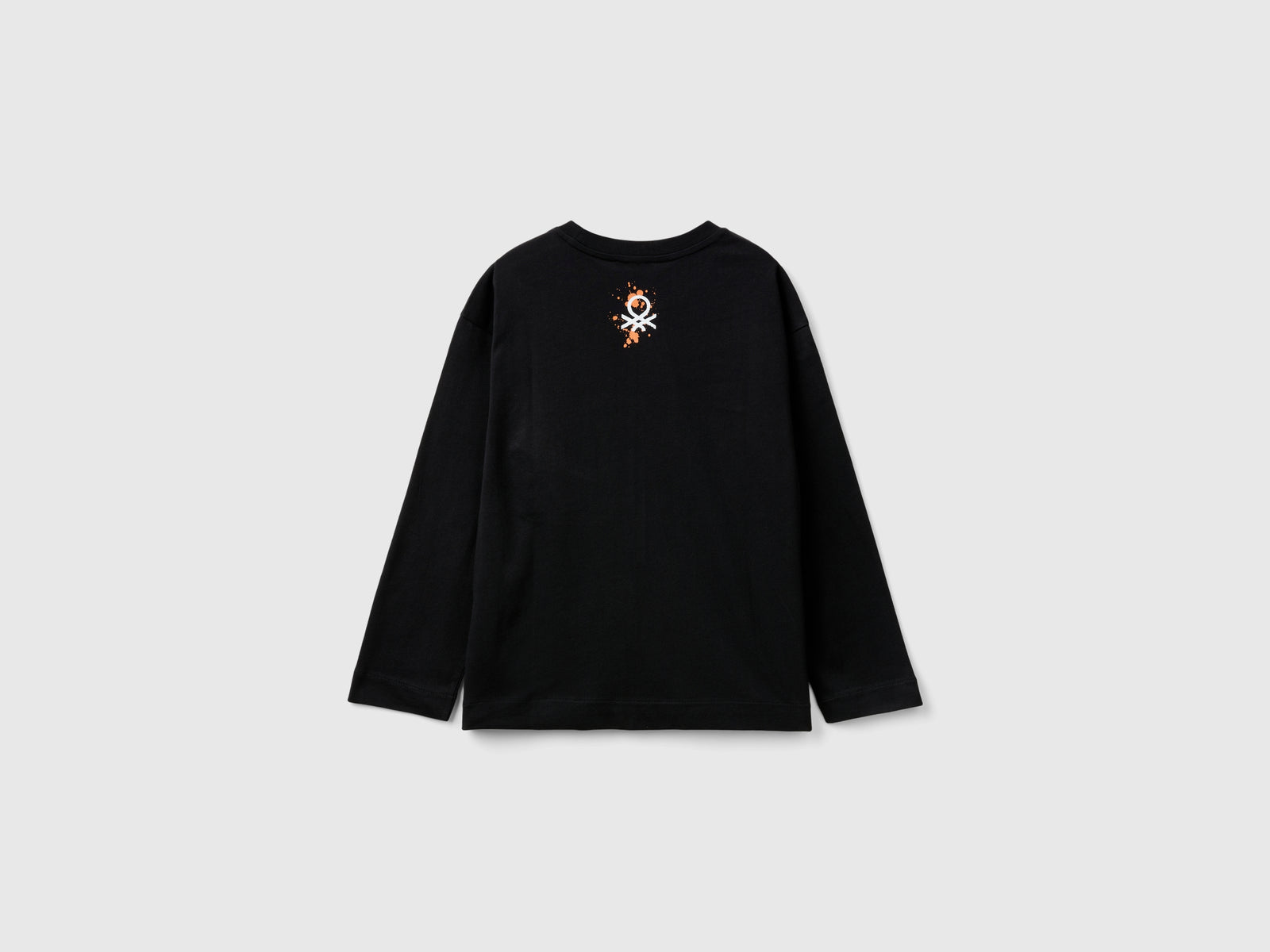 T-shirt con taschino in cotone bio da bambino nero 2 | Benetton Outlet