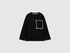 T-shirt con taschino in cotone bio