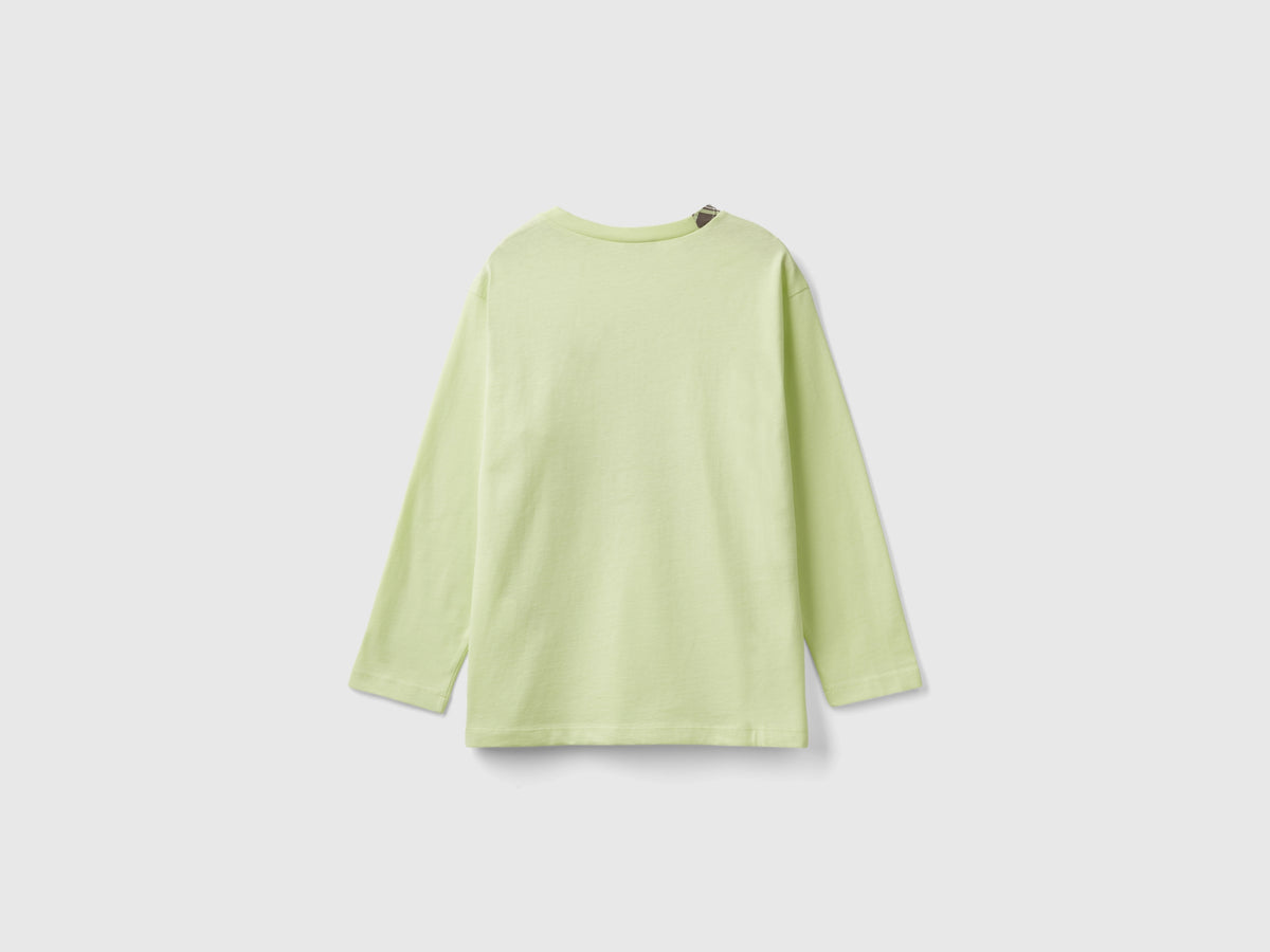 T-shirt con stampa fotografica in cotone bio
