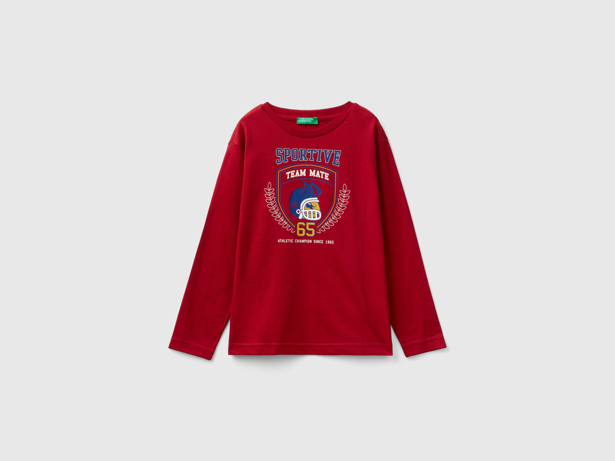 Long-sleeved organic cotton T-shirt